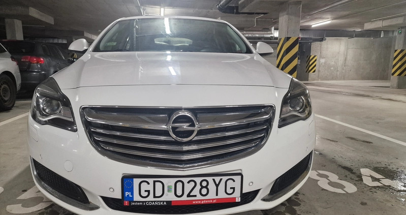 Opel Insignia cena 40500 przebieg: 183500, rok produkcji 2014 z Gdańsk małe 254